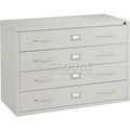 Global Equipment Interion    Media Cabinet 4 Drawer Putty 249043